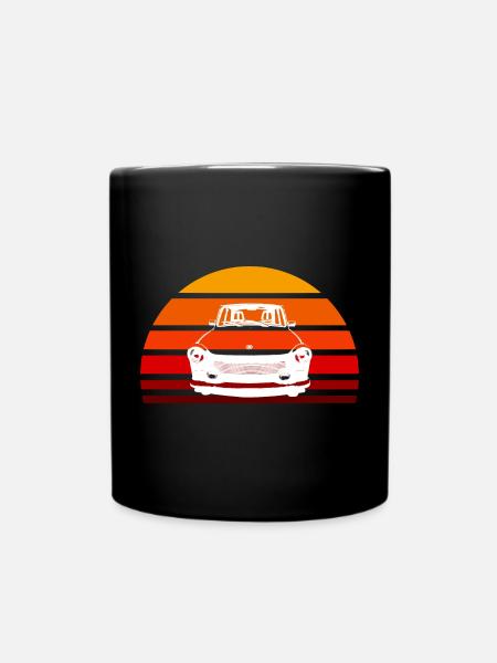 Trabi East German Car DDR Sunset Cult Retro - Full Colour Mug - black