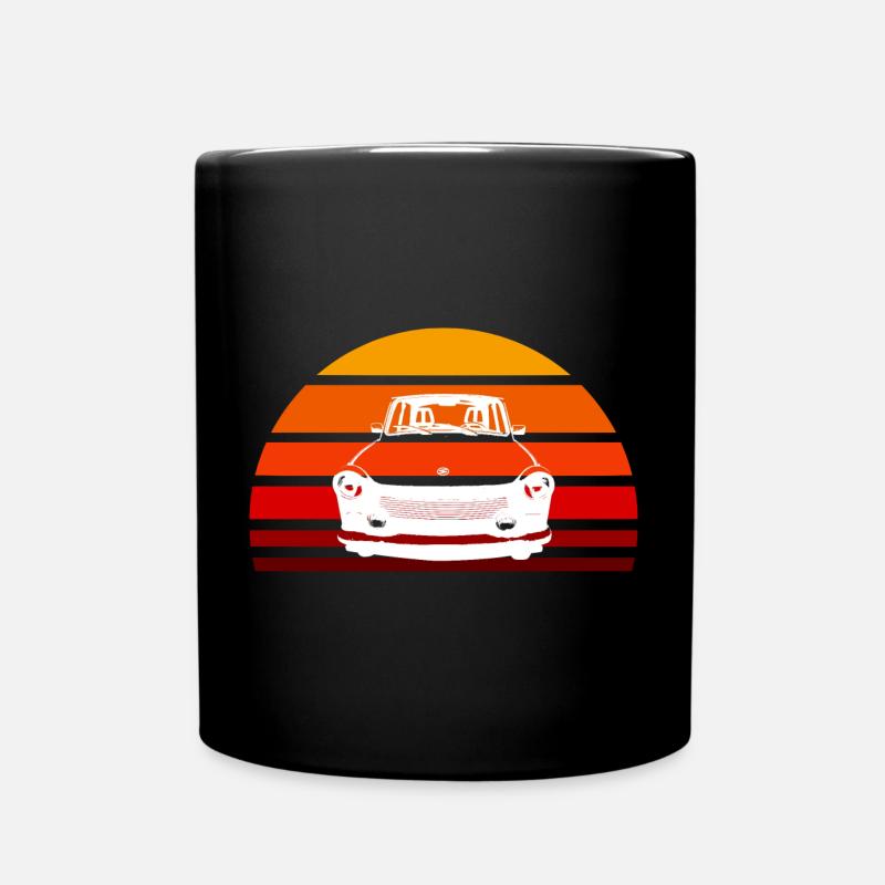 Trabi Ostdeutschland Auto DDR Sunset Kult Retro - Tasse einfarbig - Schwarz