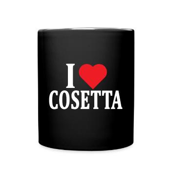 t-shirt I love Cosetta t-shirt gift idea - Full Colour Mug - black - Front