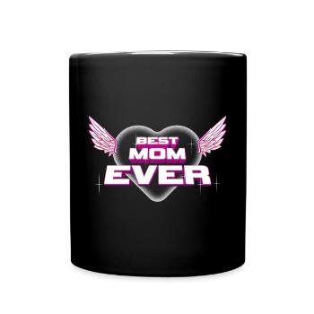 Beste Mutter aller Zeiten - Tasse einfarbig - Schwarz - Vorne