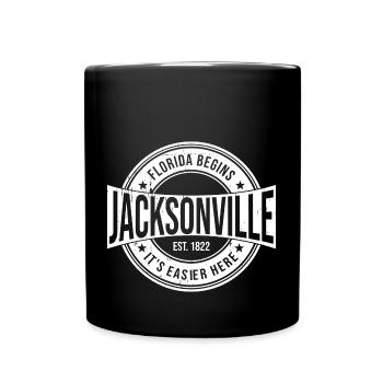 Jacksonville Florida - Tasse einfarbig - Schwarz - Vorne