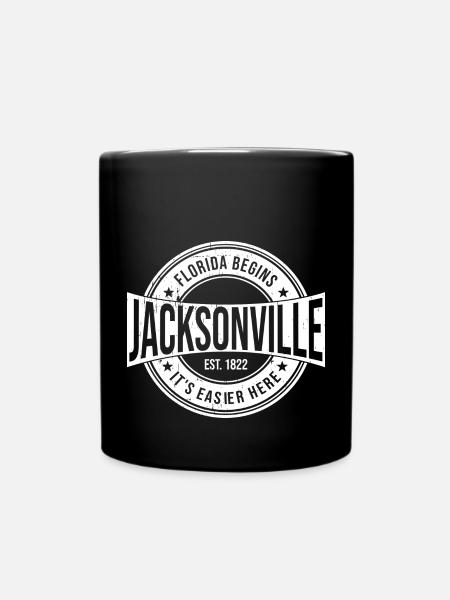 Jacksonville Florida - Tasse einfarbig - Schwarz