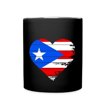 Puerto Rico - Tasse einfarbig - Schwarz - Vorne