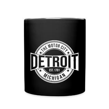 Detroit - Full Colour Mug - black - Front