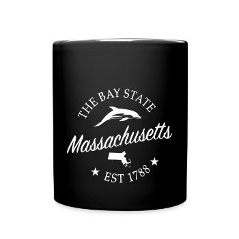 Massachusetts - Full Colour Mug - black - Front