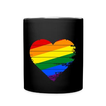 I Love LGBT - Full Colour Mug - black - Front