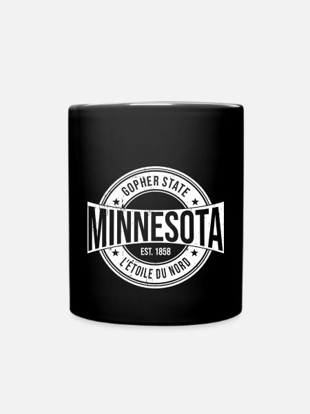 Minnesota - Tasse einfarbig - Schwarz