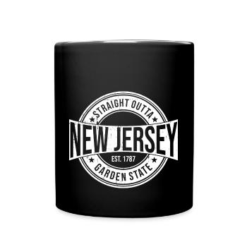 New Jersey - Tasse einfarbig - Schwarz - Vorne