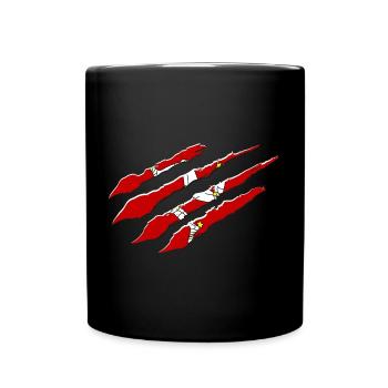 Isle of Man Flagge Triskele Flag of Isle of Man - Tasse einfarbig - Schwarz - Vorne