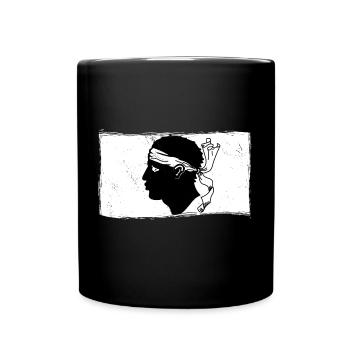 Korsika Flagge Korsika Fahne Corsica Korsischen - Tasse einfarbig - Schwarz - Vorne