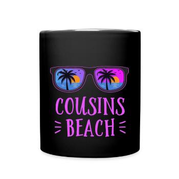 Cousins Beach - Tasse einfarbig - Schwarz - Vorne
