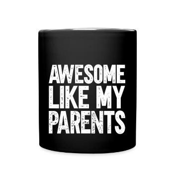 Great as my parents - Full Colour Mug - black - Front