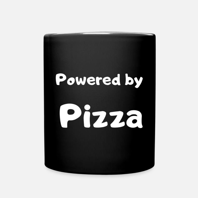 Pizza design - Full Colour Mug - black