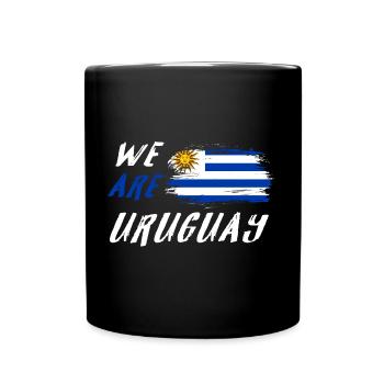 Wir sind Uruguay - Tasse einfarbig - Schwarz - Vorne