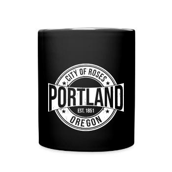 Portland - Mug uni - noir - Devant