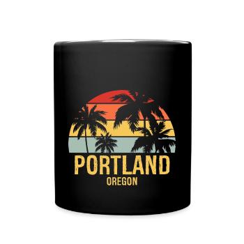 Portland - Mug uni - noir - Devant