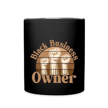 Black Business Owner - Full Colour Mug - black - Front