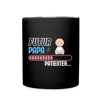 DAD-TO-BE PLEASE WAIT - Full Colour Mug - black - Front