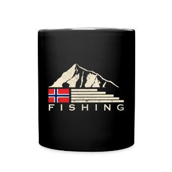 Norvège Pêche à la ligne Pêche - Mug uni - noir - Devant