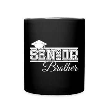 Senior 2023 Frère Fier Frère de Diplômé - Mug uni - noir - Devant