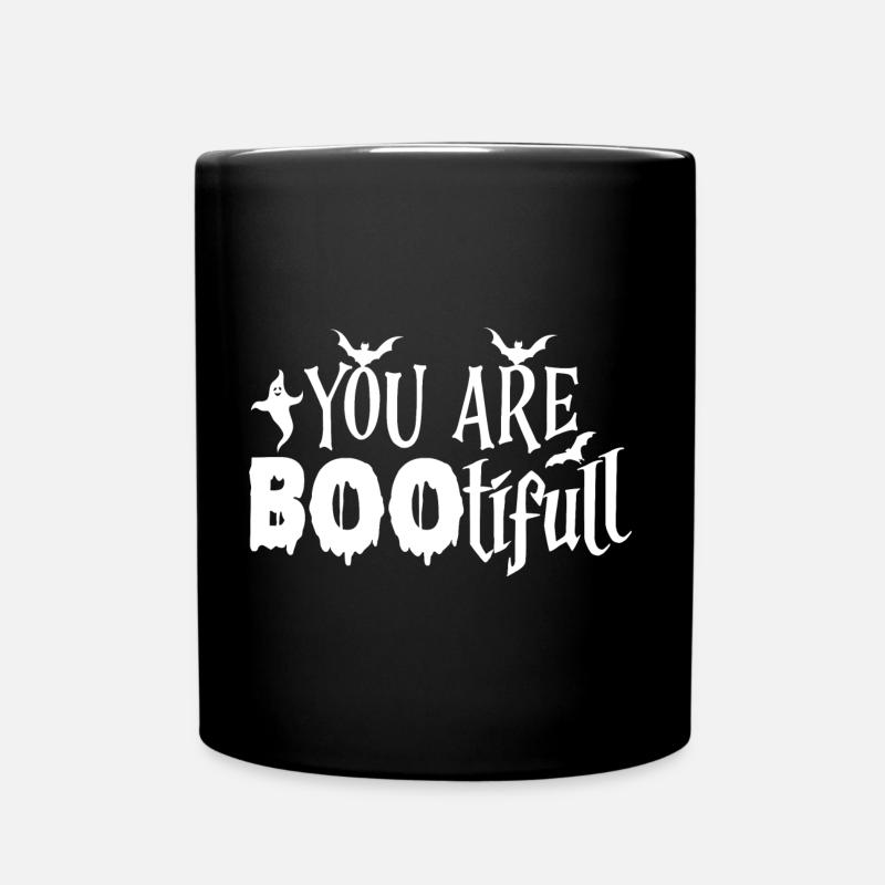 DU BIST HÜBSCH - Tasse einfarbig - Schwarz
