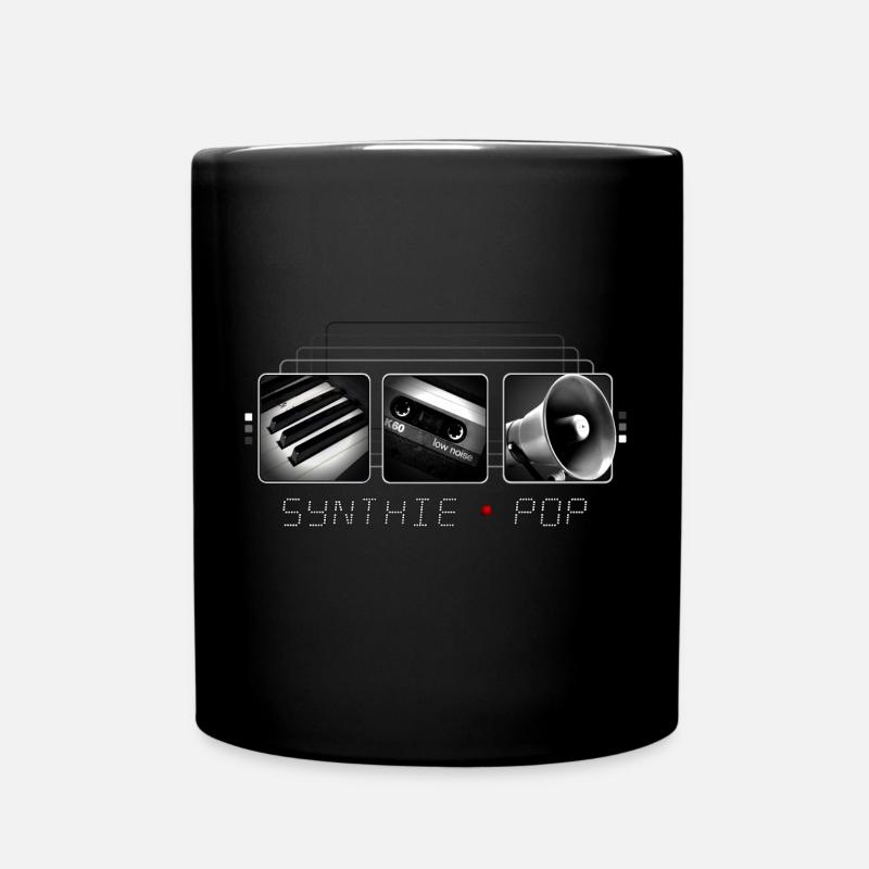 Synthie Pop - Retro - 80er - Kult - Geschenk - Tasse einfarbig - Schwarz