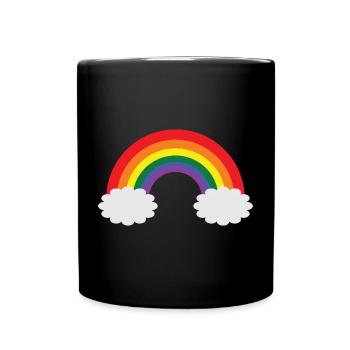 Design LGBTQ arc-en-ciel - Mug uni - noir - Devant