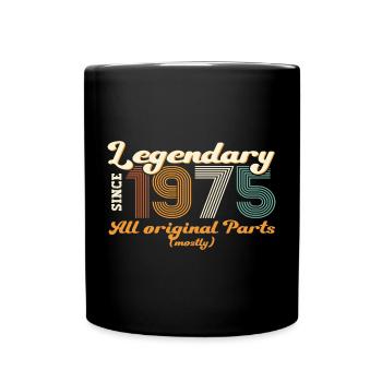 Cadeau original vintage 1975 47ème anniversaire - Mug uni - noir - Devant