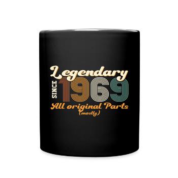 Original vintage 1969 53rd birthday gift - Full Colour Mug - black - Front