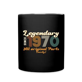 Original vintage 1970 cadeau de 52ème anniversaire - Mug uni - noir - Devant