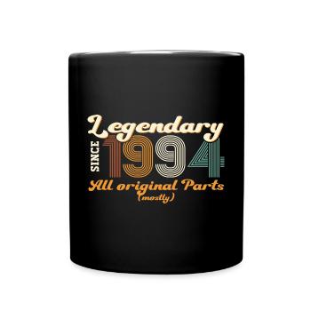 Original vintage 1994 28th birthday gift - Full Colour Mug - black - Front