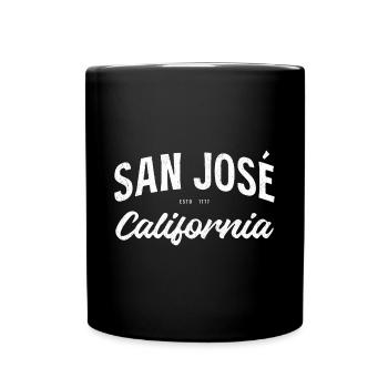 Logo vintage de San Jose, Californie, fondé en 1777 - Mug uni - noir - Devant