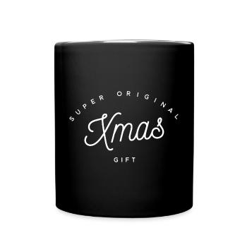 Super Original Xmas Gift | Funny Holiday Text - Full Colour Mug - black - Front