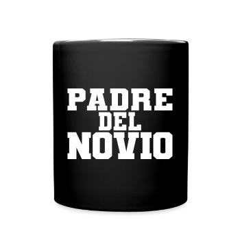 Padre del Novio Groom's Father Wedding Gift - Full Colour Mug - black - Front