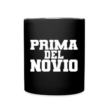 Prima del Novio Groom's Cousin Women Wedding Gift - Full Colour Mug - black - Front