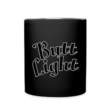 Butt light - Full Colour Mug - black - Front