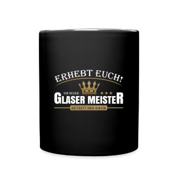 Glaser Meister - Tasse einfarbig - Schwarz - Vorne