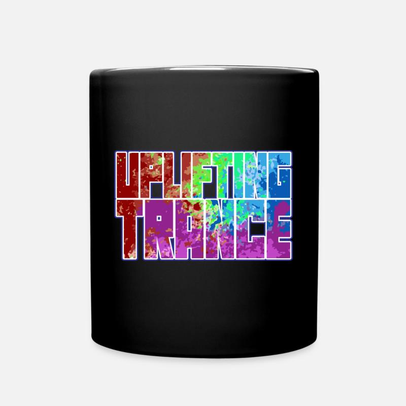 Erhebende Trance-| Erhebende Trance-Musik Splat - Tasse einfarbig - Schwarz