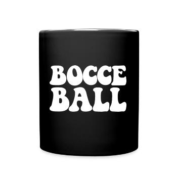 Bocce Spruch Bocce Ball mit Jack Bocci Game Bocce - Tasse einfarbig - Schwarz - Vorne