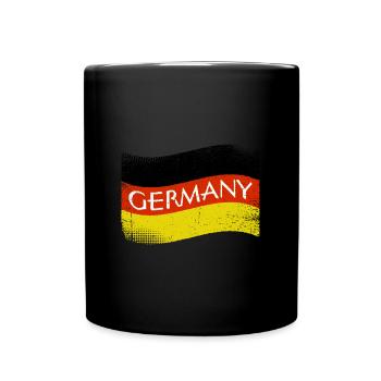 GERMANY lettering dirty wavy - Full Colour Mug - black - Front