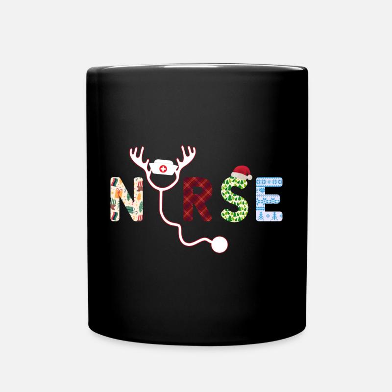 Infirmière moche Noël - Mug uni - noir