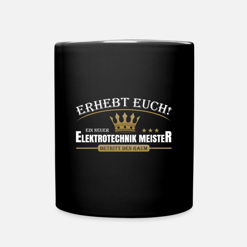 Elektrotechnik Meister - Tasse einfarbig - Schwarz