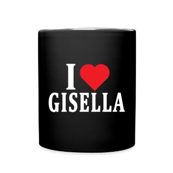t-shirt J’adore Gisella idée cadeau t-shirt - Mug uni - noir - Devant