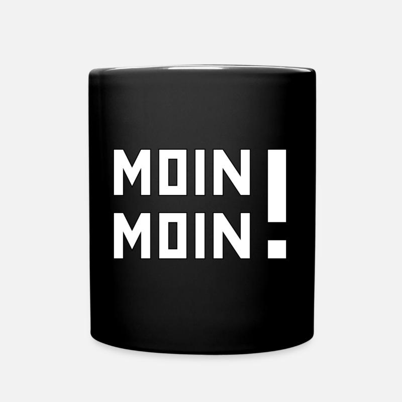 Moin Moin! - Tasse einfarbig - Schwarz