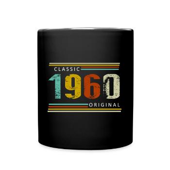 Birthday, Classic of 1960 Original, Retro - Full Colour Mug - black - Front