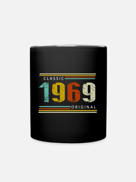 Geburtstag, Classic of 1969 Original, Retro - Tasse einfarbig - Schwarz