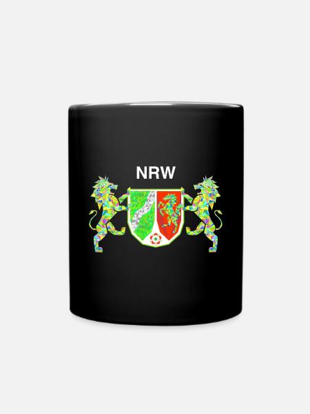 NRW Team Symbol - Tasse einfarbig - Schwarz
