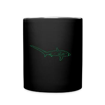 Fuchshai - Tasse einfarbig - Schwarz - Vorne