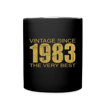 40th birthday Vintage since 1983 the very best - Full Colour Mug - black - Front