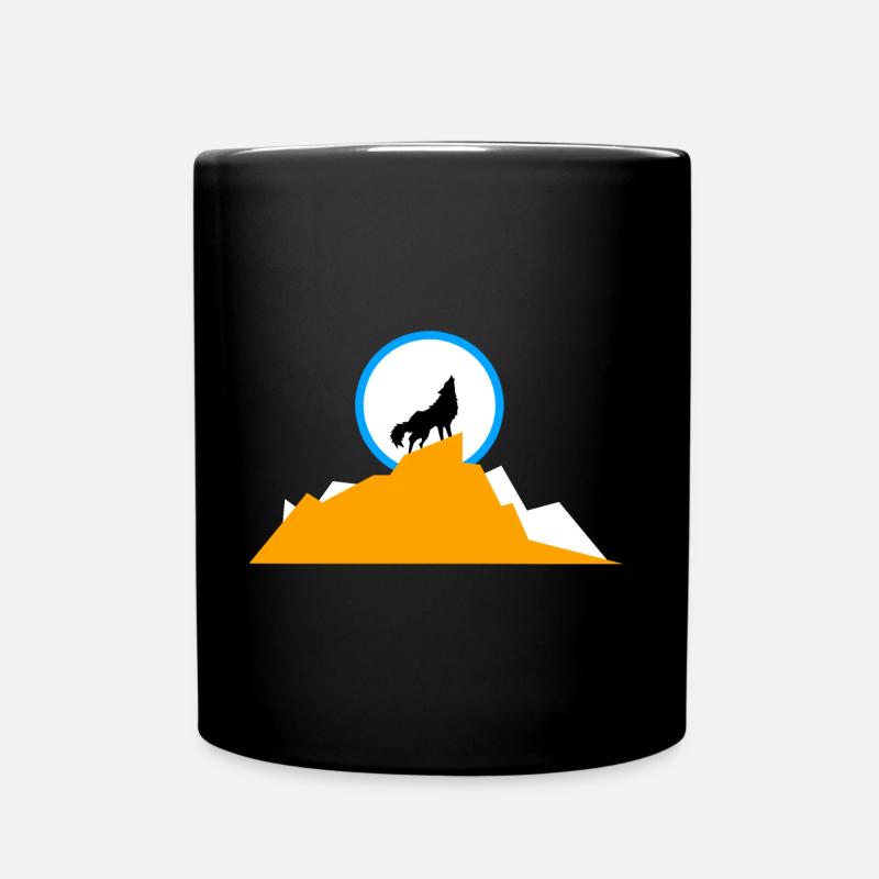 Wolfsberg - Tasse einfarbig - Schwarz
